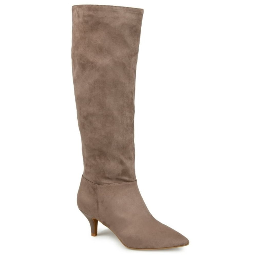 Bella Vita Women's Corinne Suede Inside Zip Wide Calf Tall Boots